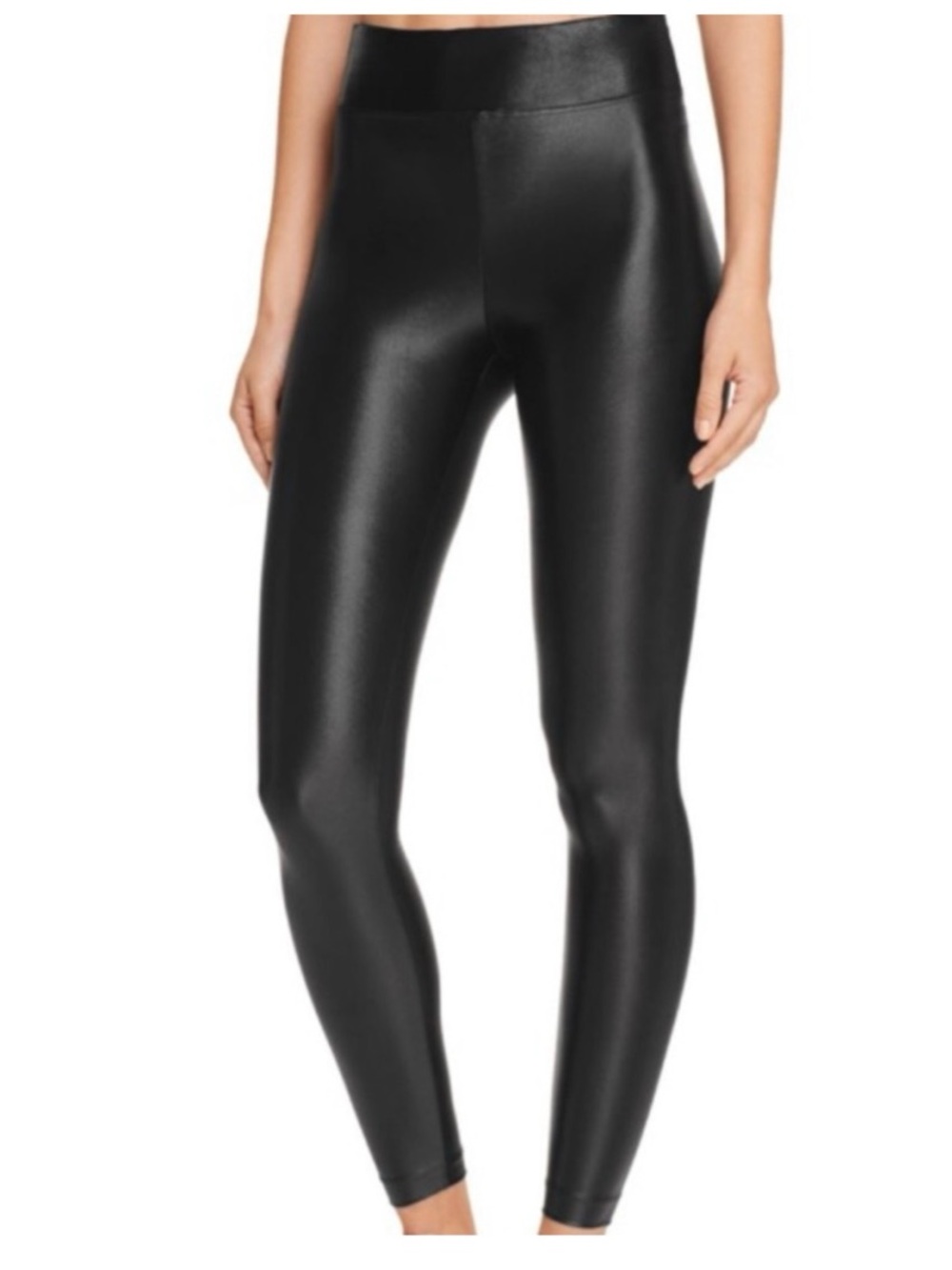 Koral Black Shiny High-Waist Leggings Inseam 25